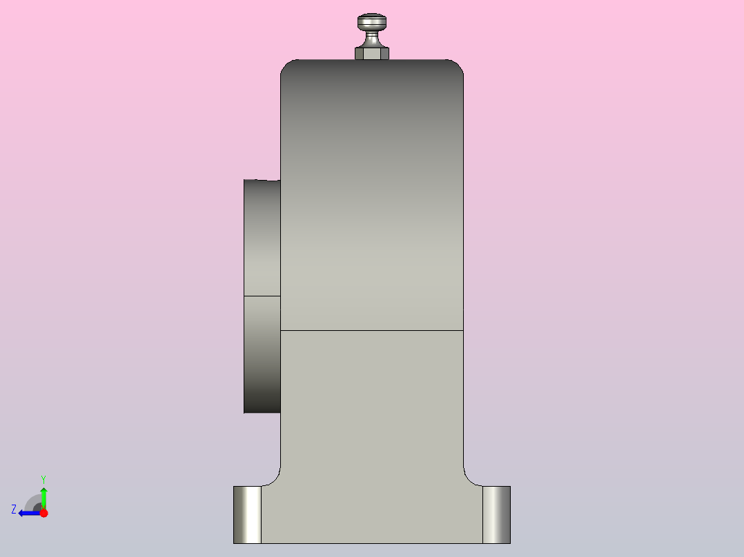 带座轴承PDB30右视图