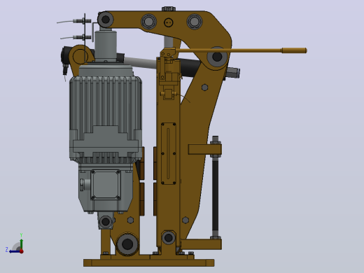 YP32系列电力液压盘式制动器YP32-3000-800×30-ⅠB-CL.RL.WL.HL右视缩略图