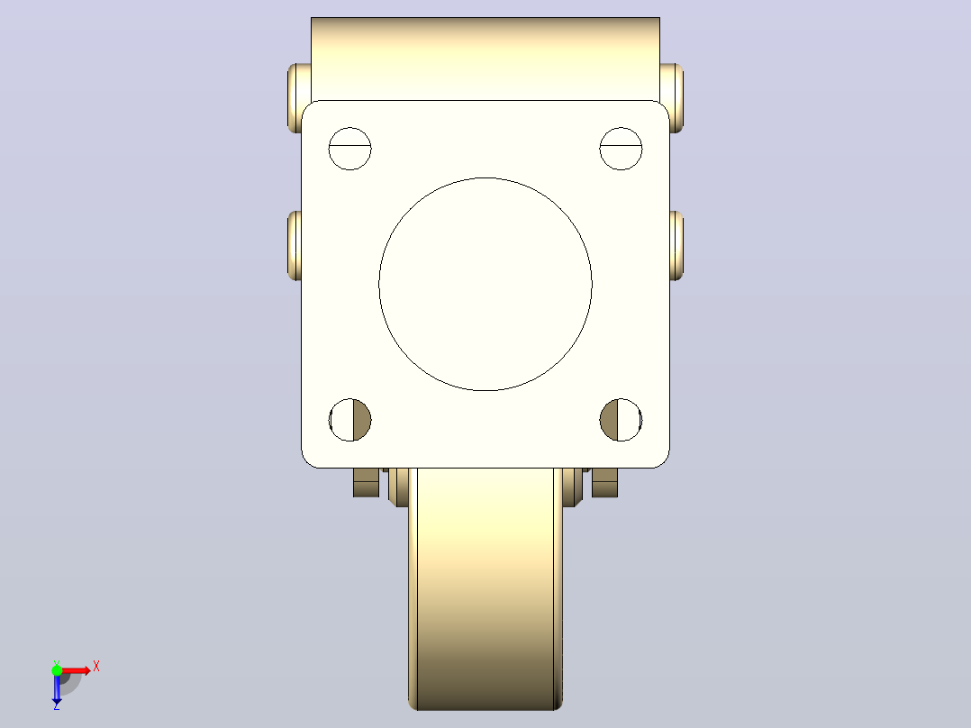 脚轮J-CVB01-D150-UL-65俯视图