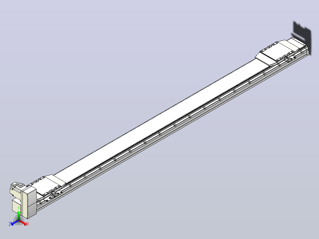 皮带直线轴双滑块型TPA-GCBS-120-P70-L675-RU-M20-N3主视图