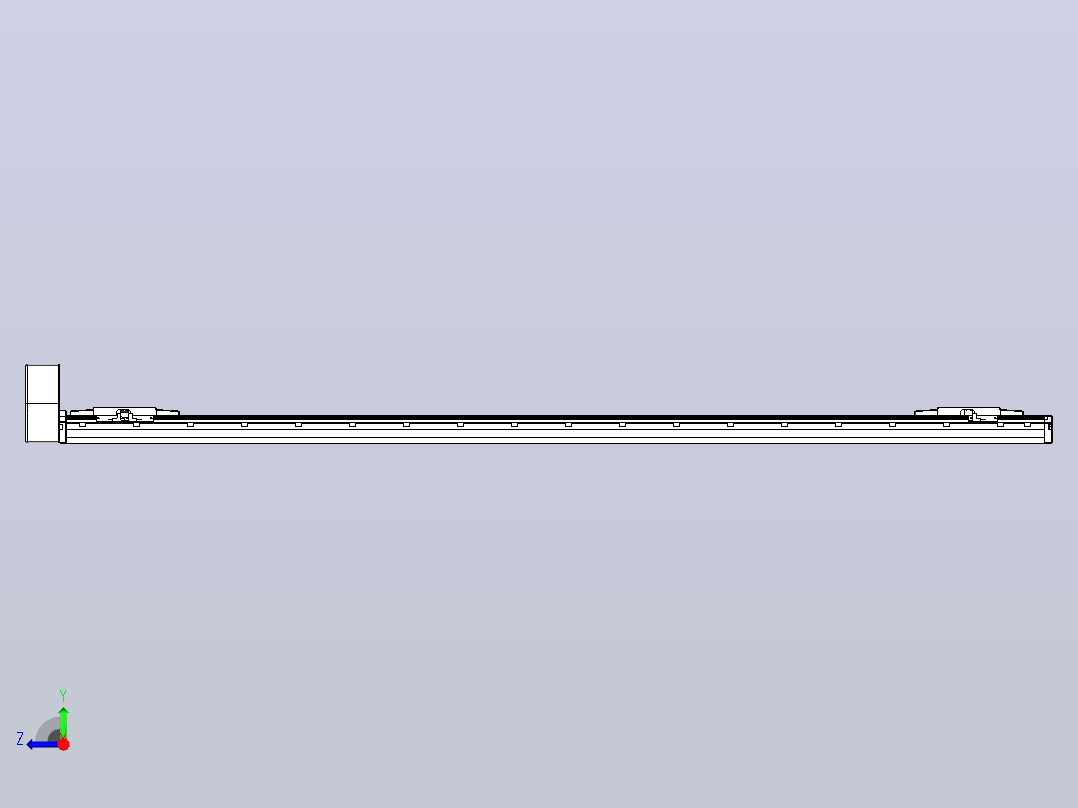 皮带直线轴双滑块型TPA-GCBS-120-P70-L675-RU-M20-N3右视图