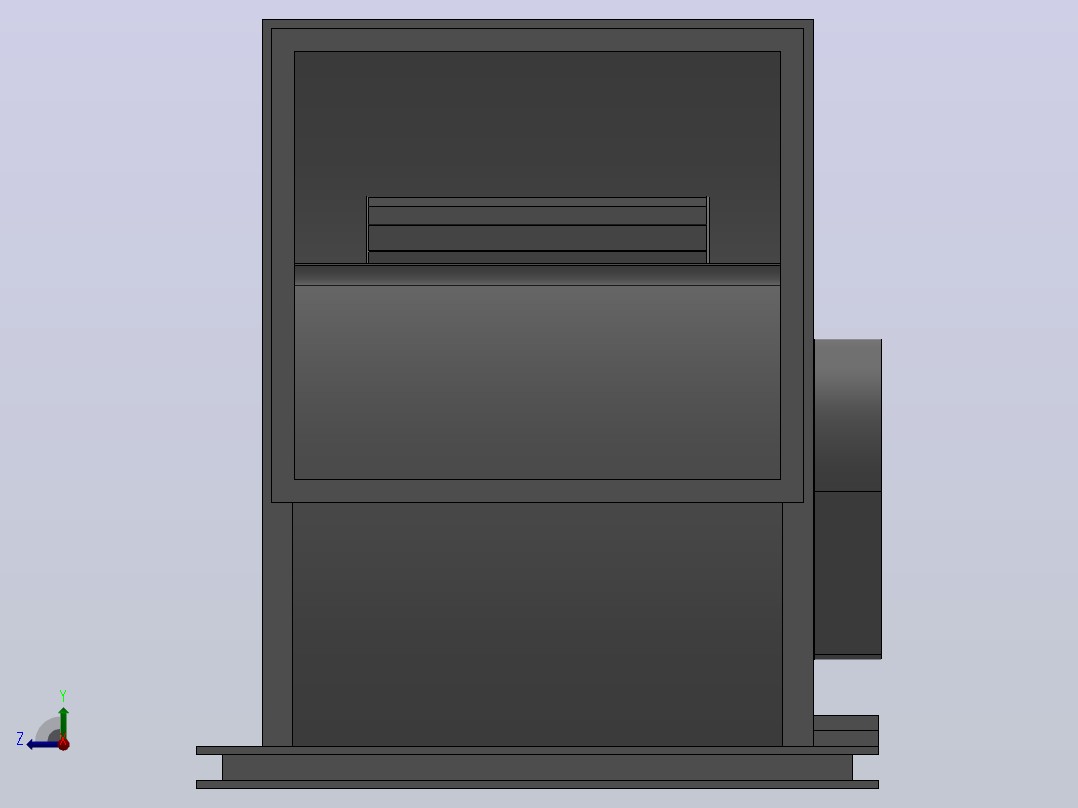 KTS型多翼式离心通风机[KTS-No30”-左180°-15kW]右视图
