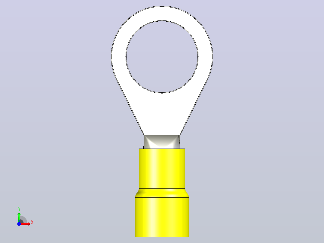 接线端子insulated-ring-terminals-yellow-1 1 STP前视图