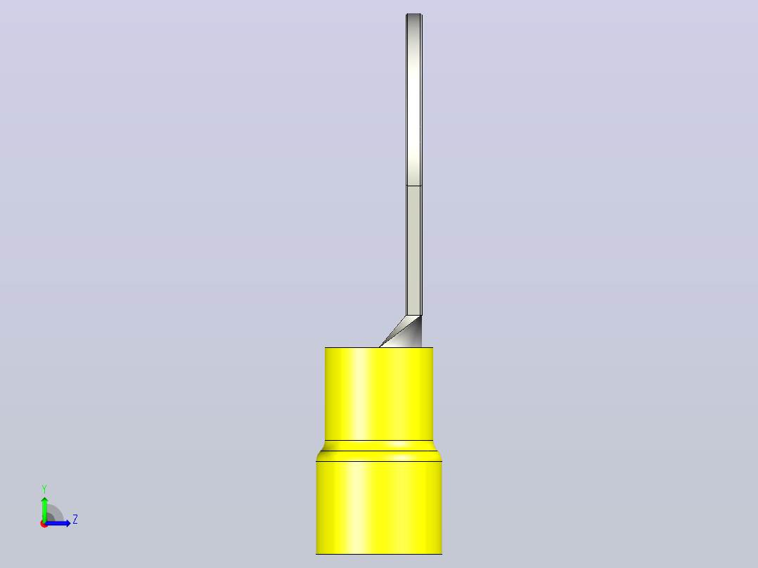 接线端子insulated-ring-terminals-yellow-1 1 STP左视图