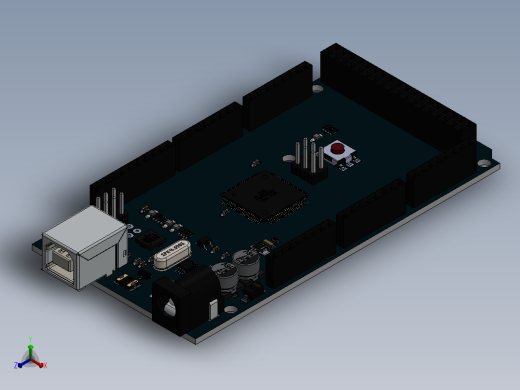 Arduino电路板正等轴测缩略图