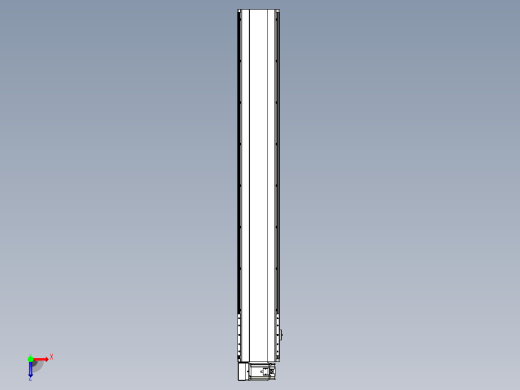 皮带直线轴半封闭可选导轨TPA-HNB-202D-140-L1350-LU-C-P75-N3俯视缩略图