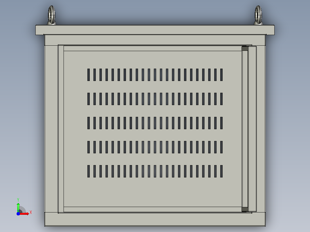 30KVA-550x500x400非标机箱[30KVA-550x500x400]前视图