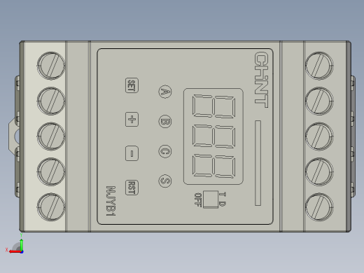 NJYB1电压保护继电器三维模型202012后视缩略图