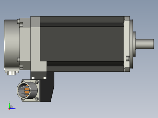交流伺服电机HG-JR153左视缩略图