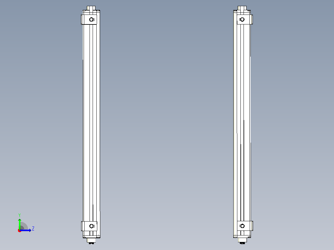 XTN6410（总高：670mm）安全光栅左视图