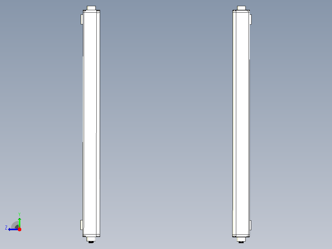 XTN6410（总高：670mm）安全光栅右视图