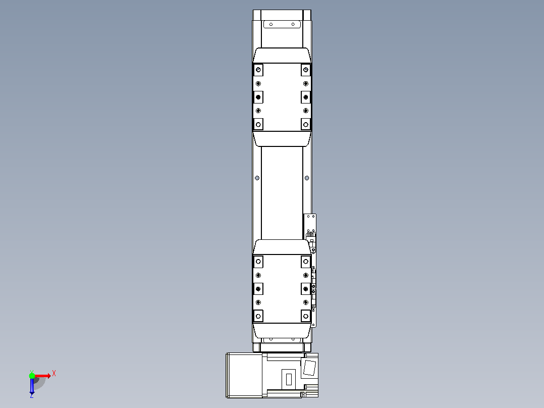 皮带直线轴双滑块型TPA-GCBS-80-P60-L50-LU-M20-N3俯视图