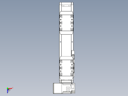 皮带直线轴双滑块型TPA-GCBS-80-P60-L50-LU-M20-N3俯视缩略图