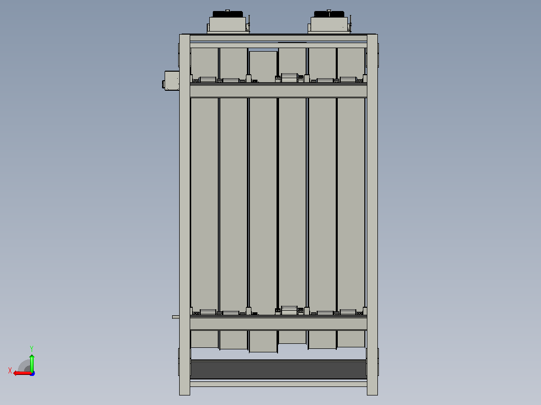 分离器分离设备6-paddle-ballistic-separator-模型格式为 stp后视图