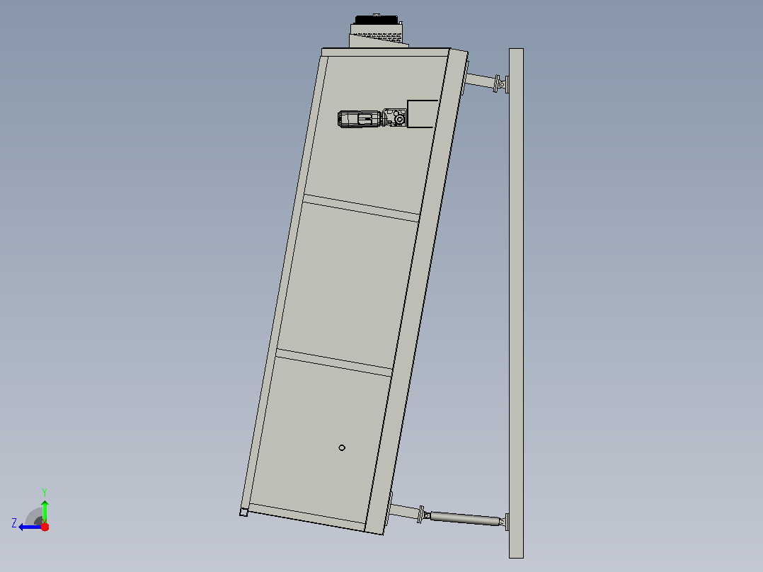 分离器分离设备6-paddle-ballistic-separator-模型格式为 stp右视图