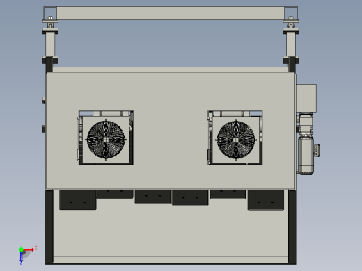 分离器分离设备6-paddle-ballistic-separator-模型格式为 stp俯视缩略图