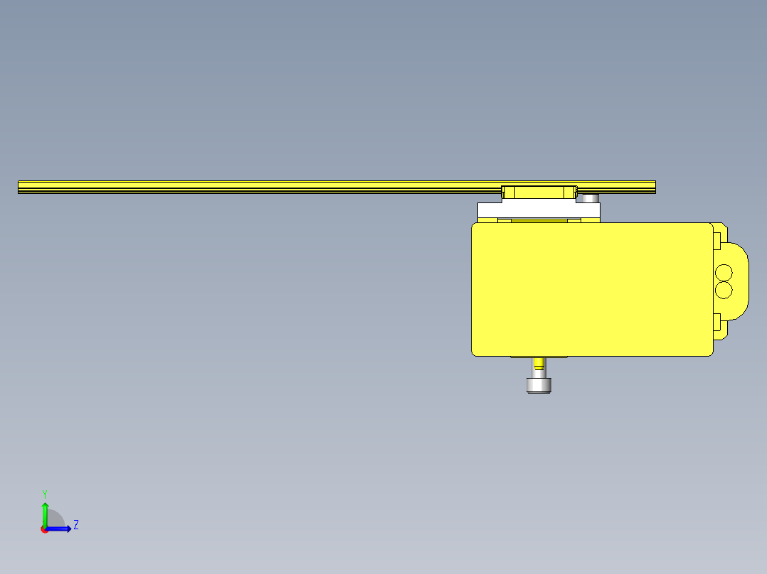 薄型XY滑台左视图