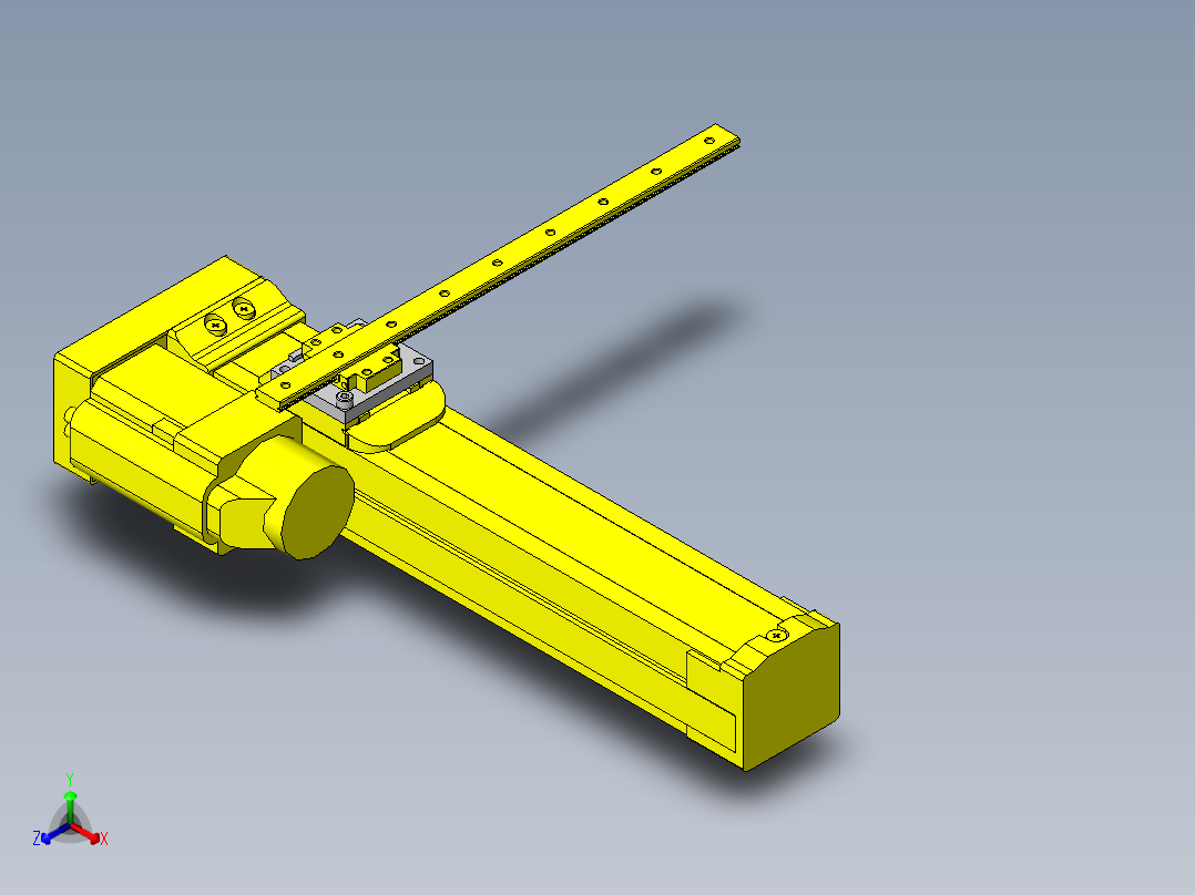 薄型XY滑台正等轴测图