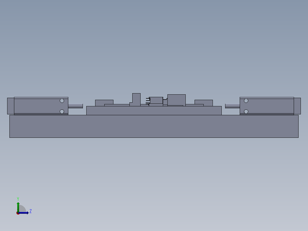 连接器（水晶头）组装治具左视图