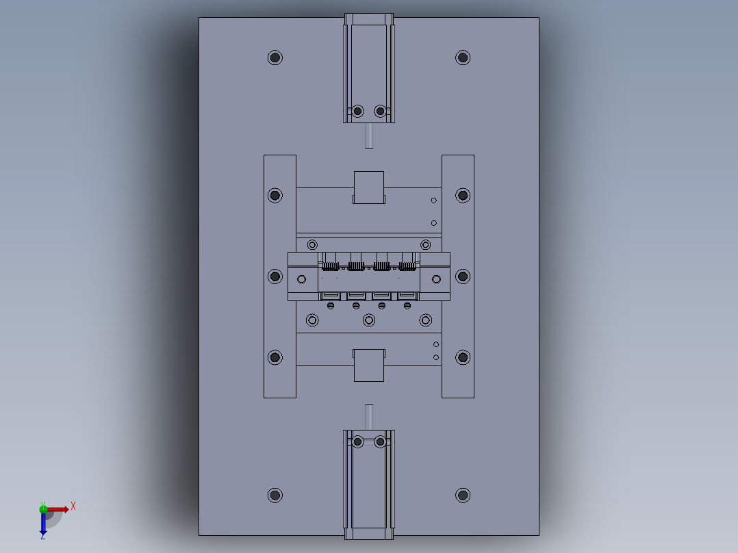 连接器（水晶头）组装治具俯视图