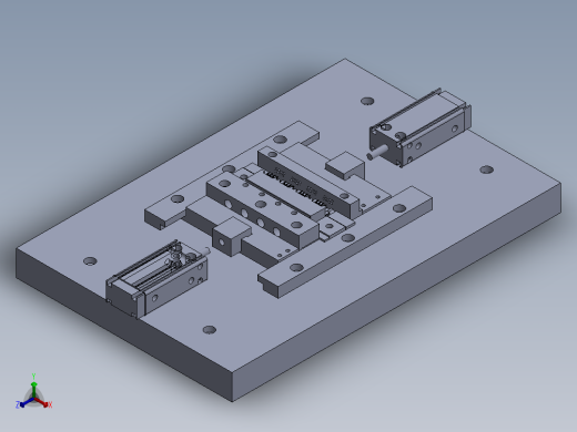 连接器（水晶头）组装治具正等轴测缩略图
