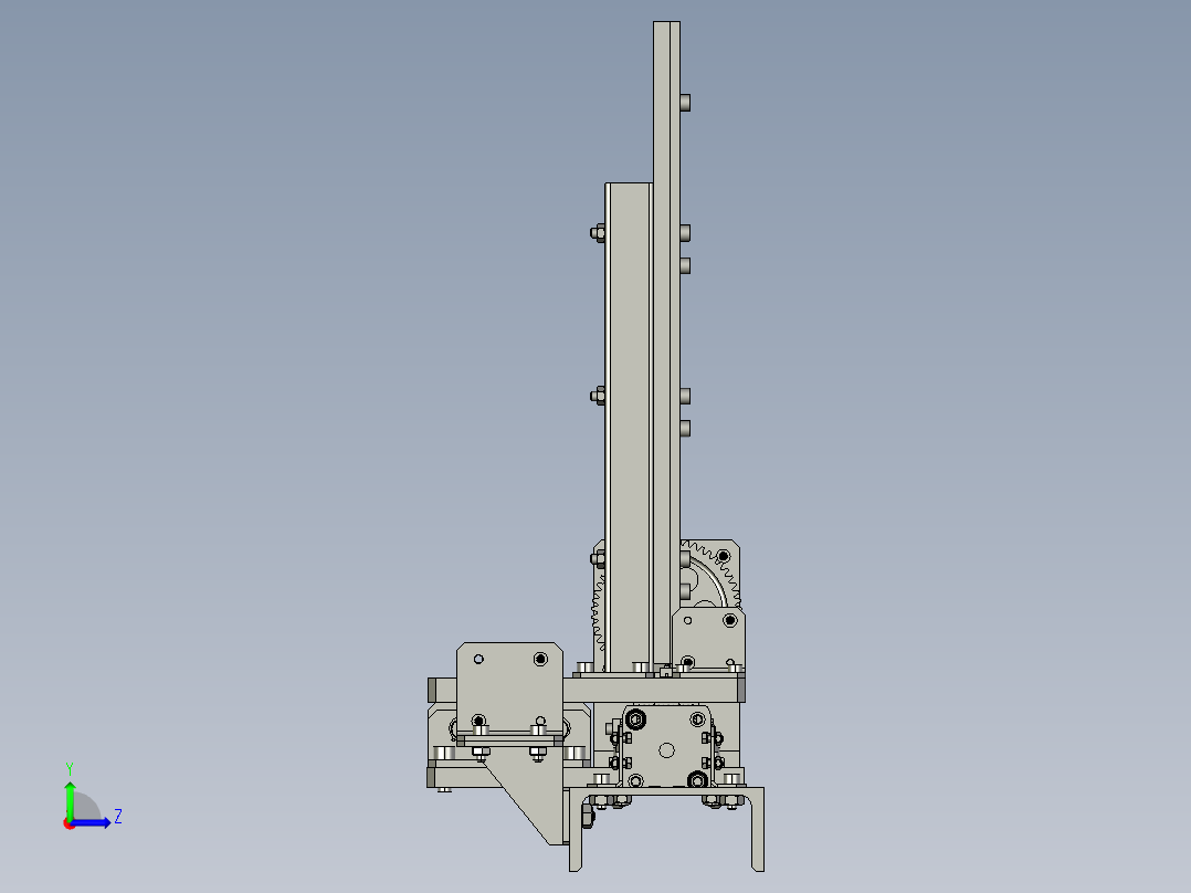 弦乐器半自动球头机左视图