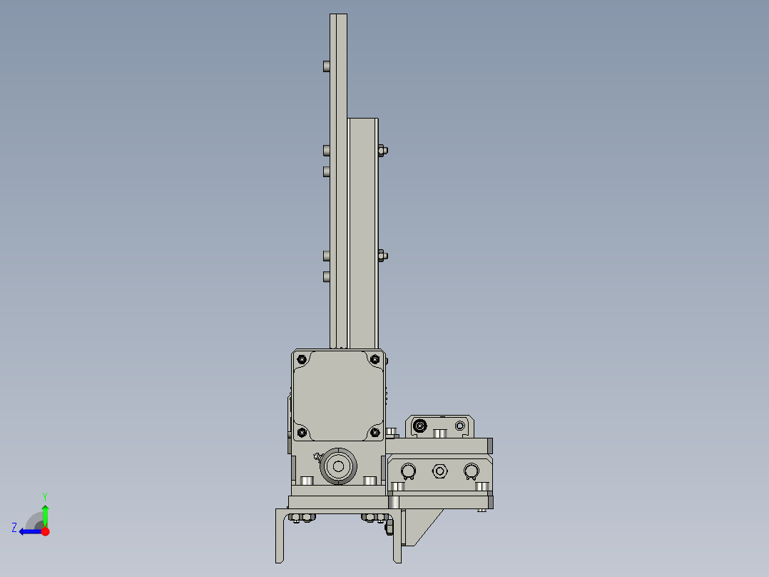 弦乐器半自动球头机右视图