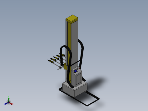 静电喷涂 单轴往复机 升降机sw13正等轴测缩略图