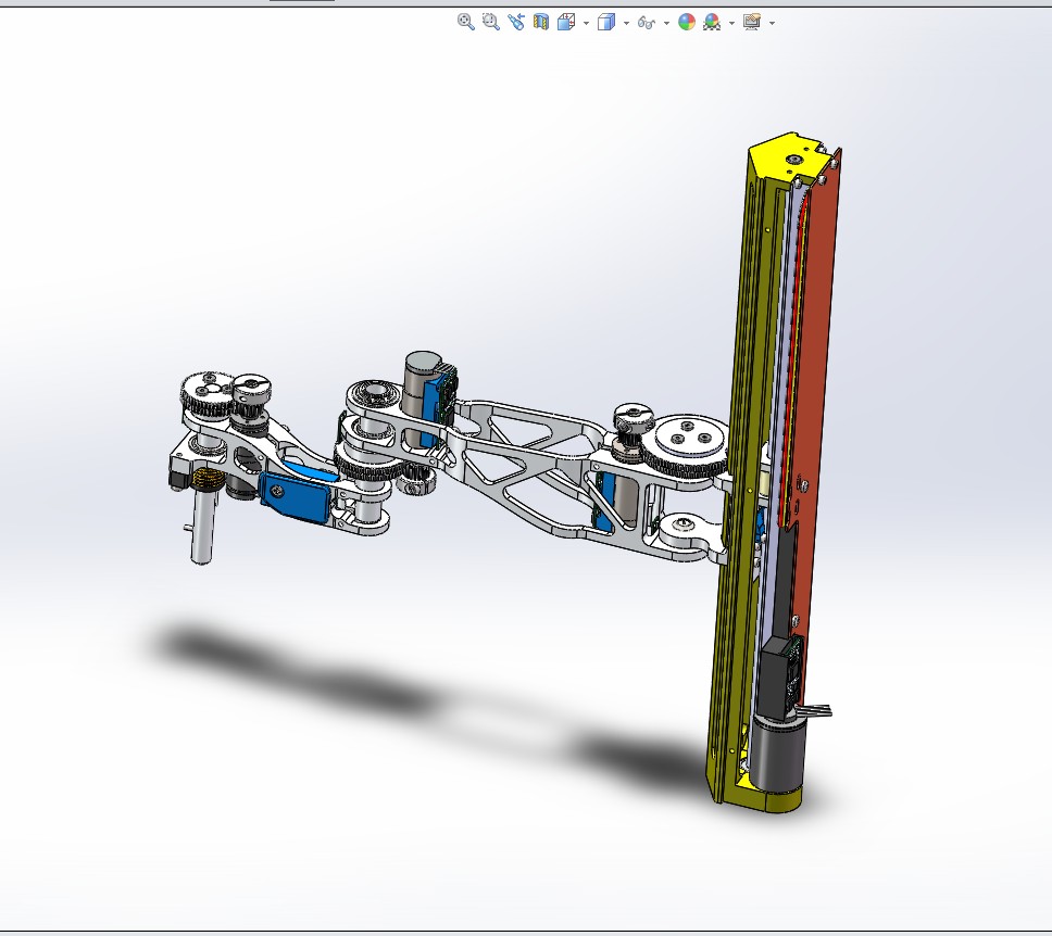 平面多关节4轴机器人 3D图纸 3D模型 设计素材参考资料