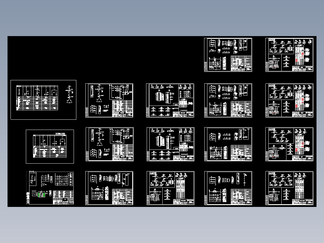 低压成套配电柜GGD全套图纸,原理图和接线图