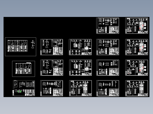 低压成套配电柜GGD全套图纸,原理图和接线图