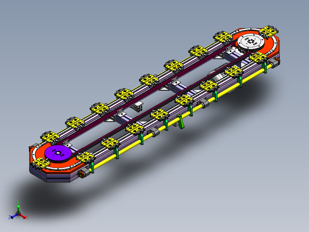 ZDH-PID-008 环形载具循环线正等轴测图