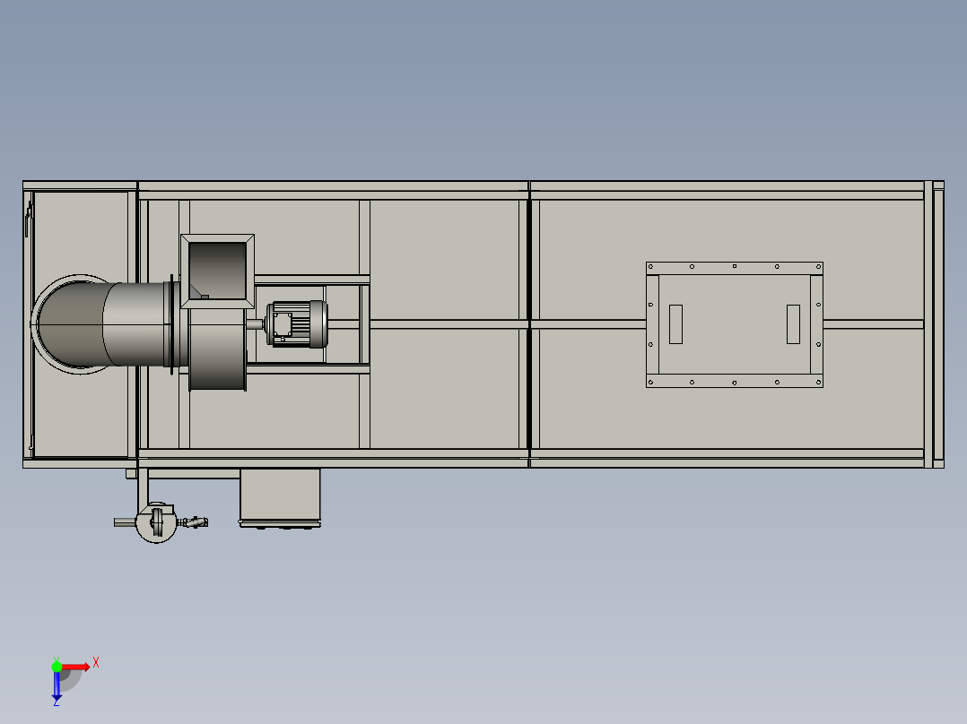 气体和灰尘袋式过滤器俯视图