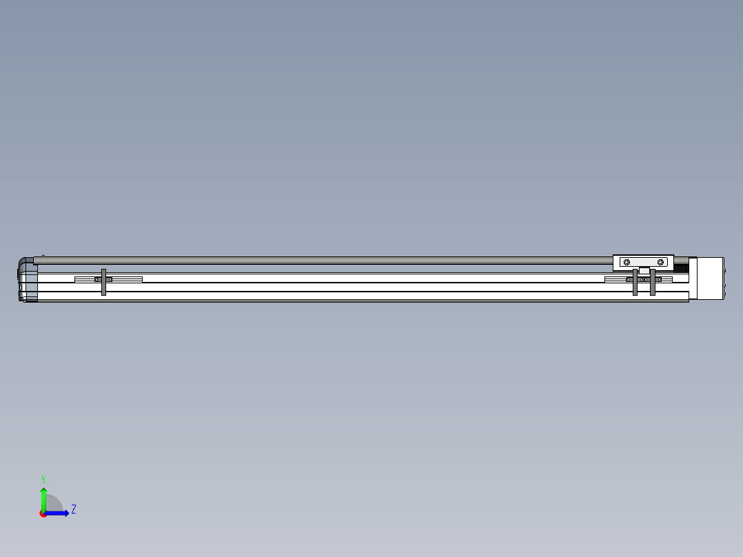 Toyo东佑达直线模组-ETH12-800-BL-200W左视图