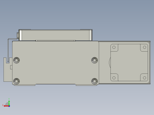 直线模组LHC14-S900-R设计图纸后视缩略图