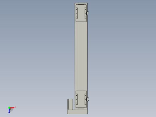 直线模组LHC14-S900-R设计图纸俯视缩略图