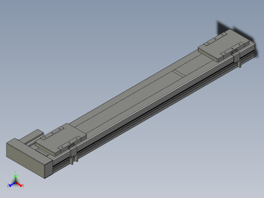 直线模组LHC14-S900-R设计图纸正等轴测缩略图