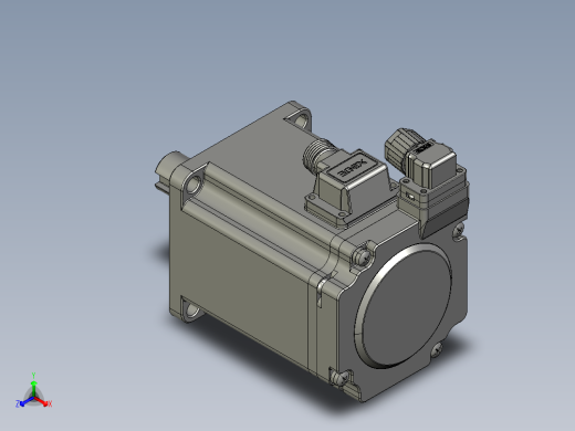 电机MS6H-60CM30B4-20P4.STEP正等轴测缩略图