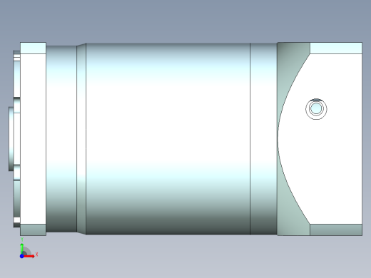 直齿孔PLF120-L3-LC 22-110-145-M8.stp前视缩略图