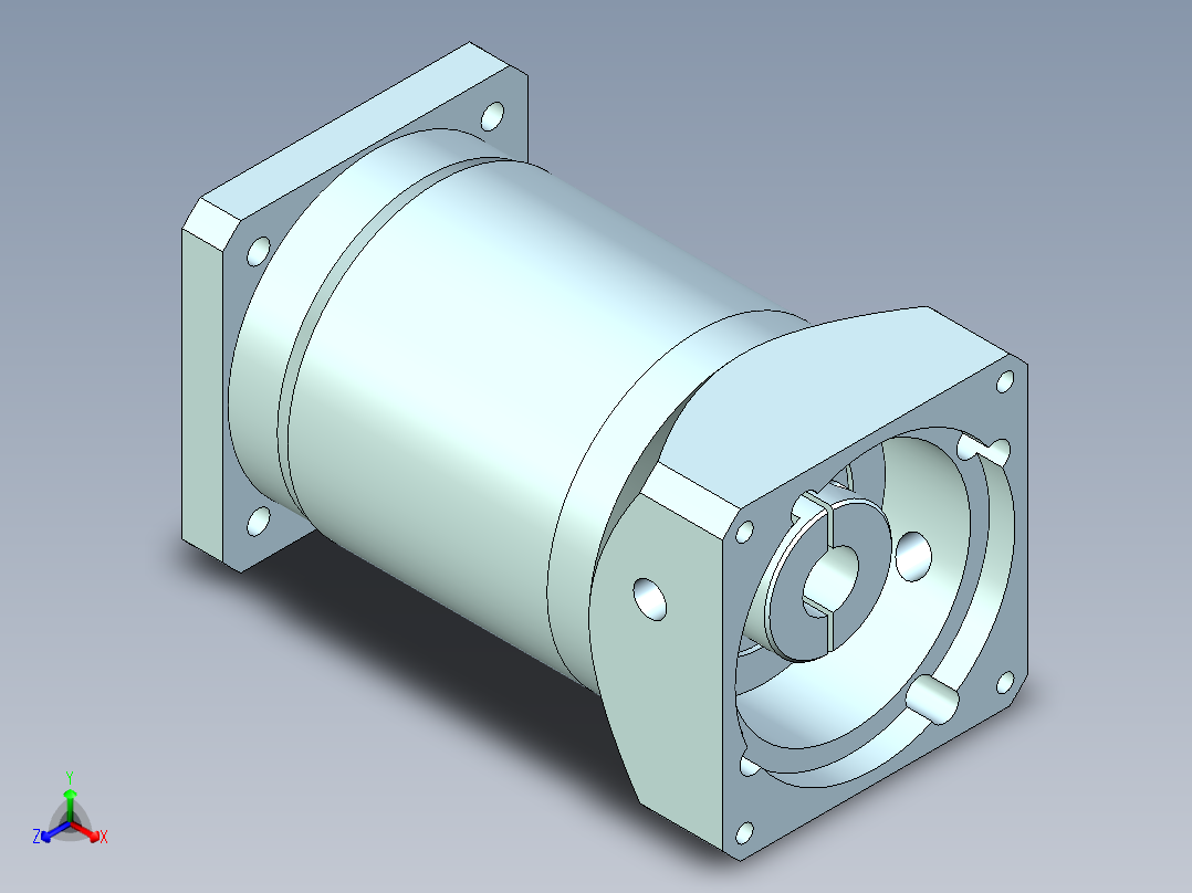 直齿孔PLF120-L3-LC 22-110-145-M8.stp正等轴测图