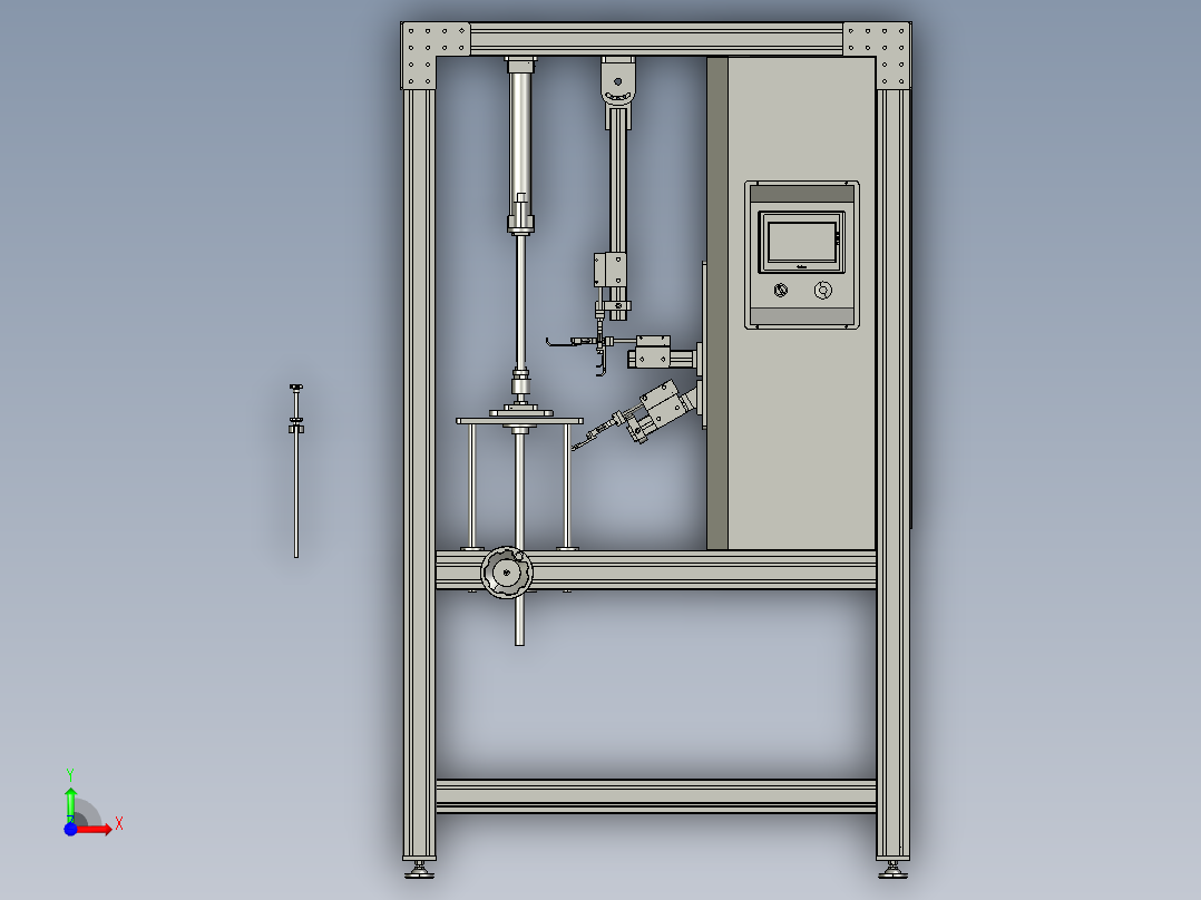 工具箱配件疲劳试验机前视图