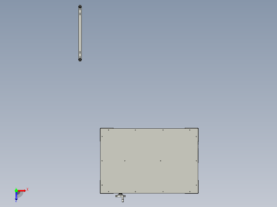 工具箱配件疲劳试验机俯视图