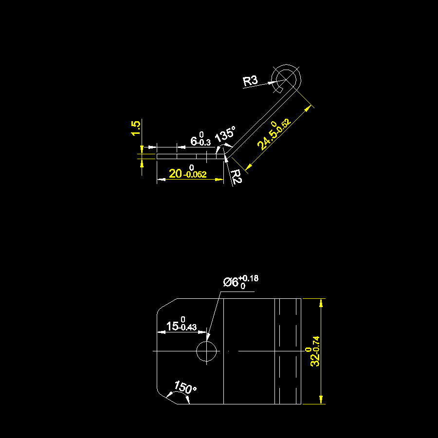 金属门框合页的冲压模具设计-级进模含20张CAD图