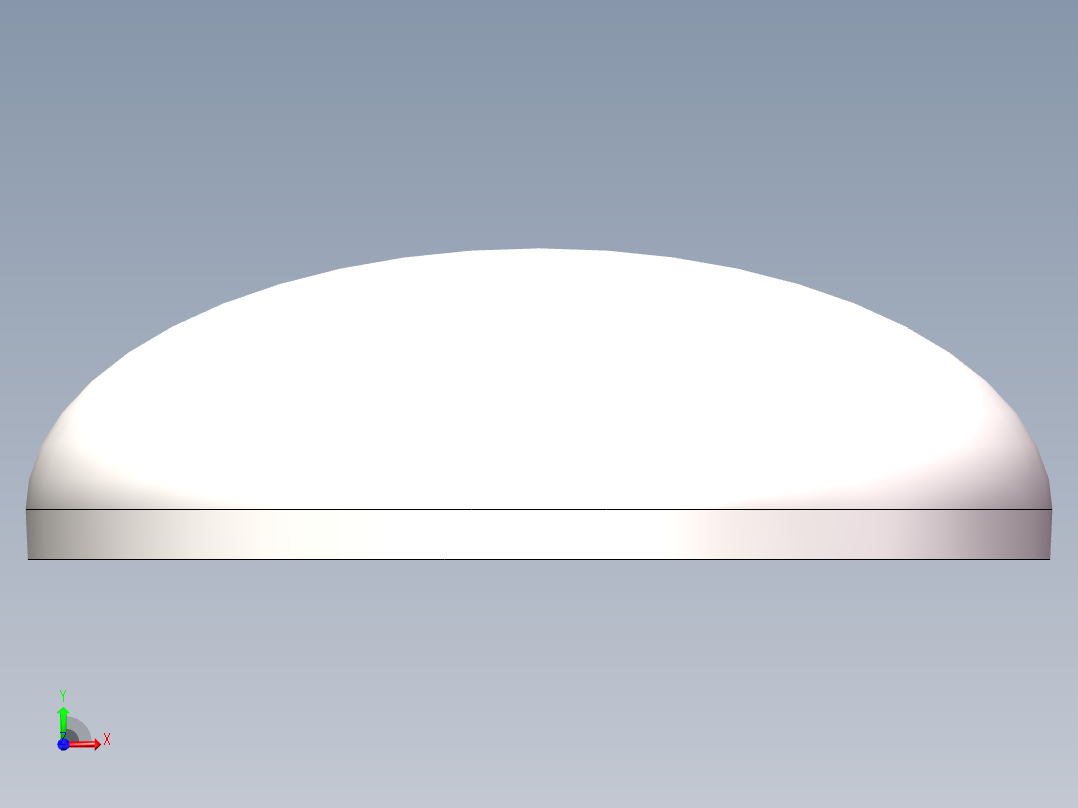 EHA椭圆形封头DN500前视图