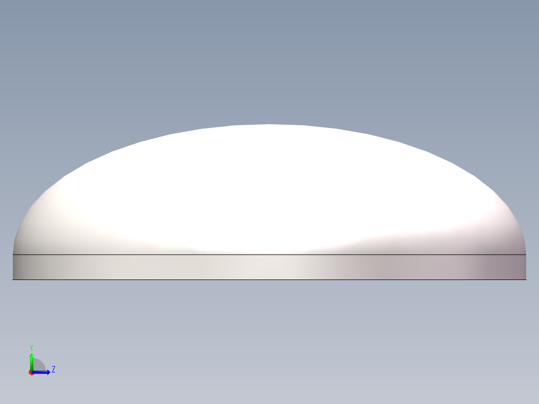 EHA椭圆形封头DN500左视图