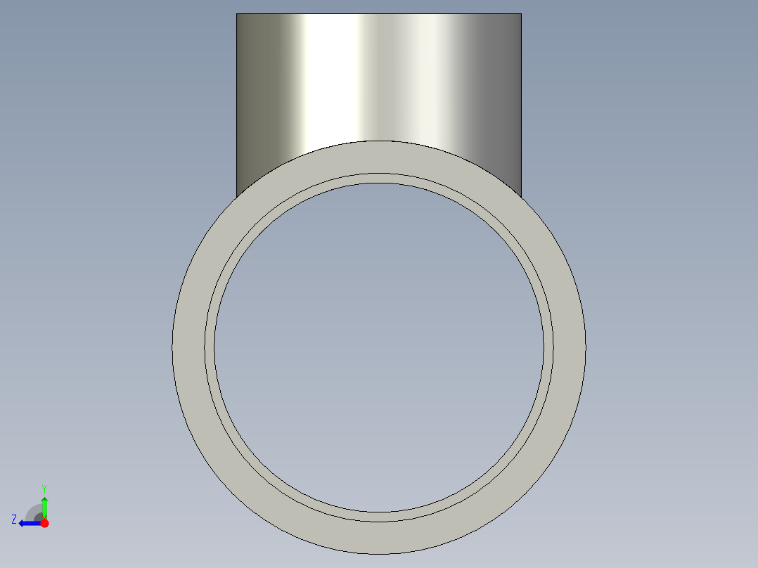 船舶管路系统SeaCor_Molded_ReducingTee_SxSxS_37J101338_3.5in x 2in右视图