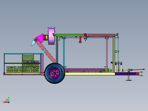 人工采摘半自动装箱机后视缩略图