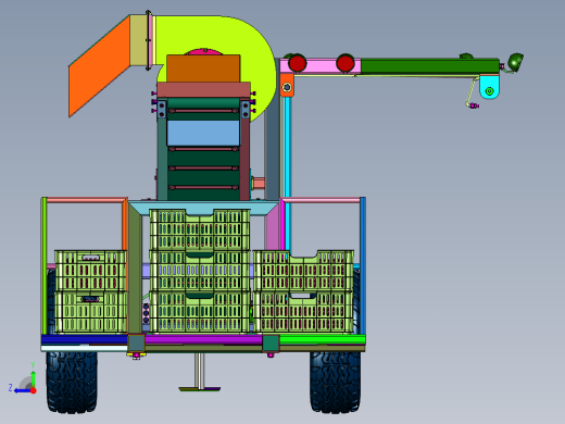 人工采摘半自动装箱机右视缩略图