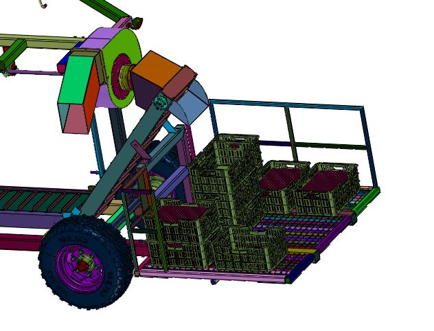 人工采摘半自动装箱机
