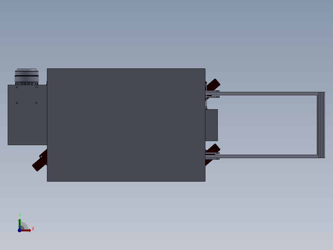 升降车升降平台前视图
